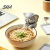 Mug Clip Fan Clip-On Mini for And Bowl Cooling, Cute Elephant Animal Coffee Portable Hanging Chiller, Desktop Beverage Blower, Iced Soup Drinks