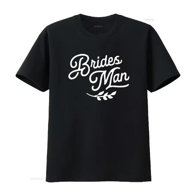 Bridesman T-Shirt Hochzeitsfeier für Bräutigam Mann männliche Brautjungfer passend Typ vintage gewaschen lässig Designer-Kleidung vielseitig
