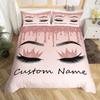 Custom Bedding Set Custom Name Mermaid Duvet Cover Set Personalized Girly Rainbow Gradient Mermaid Comforter CoverGirls Gifts