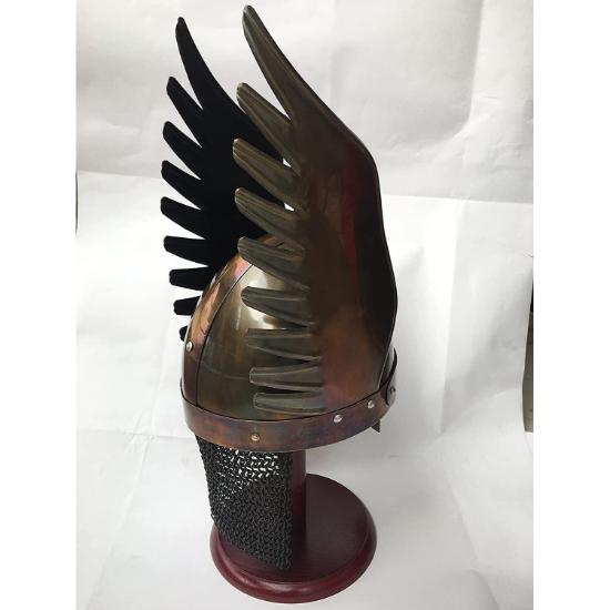 Medieval Knight Norman Viking Winged Armor Helmet Fully Wearable Item