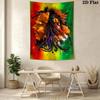 Abstract Guitarist Tapestry Urban Art Vibes Tapestry Background Cloth Fashion Print Home Decor Wall Covering Decoration Soft