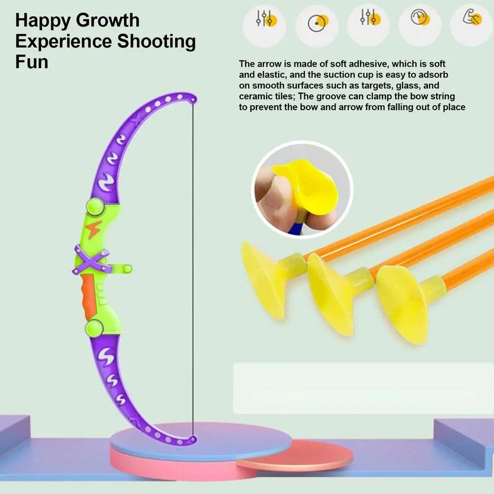Sport Mini Bow Finger Model Suction Cup 3D Printed Carrot Toy Bow and arrow Toy Set  Children