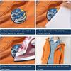 Gyeonggi Ukiyo-e Wave Embroidered Velcro Patch for Backpacks