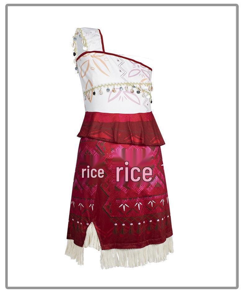 Moana 2 Inspired Maui Dress for Girls - Perfect for Halloween or Performances