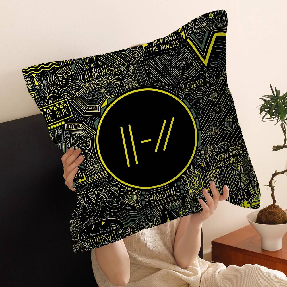 T-Twenty One Pilots Pillow Cover Design Cushion Cover Decor Holiday Decorati