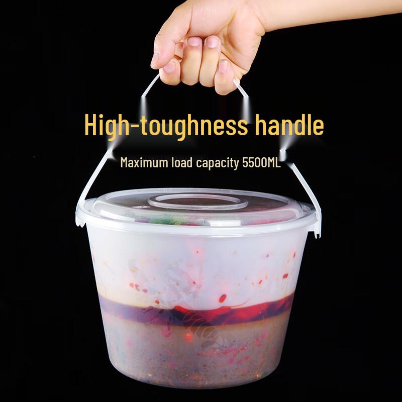 Einweg Runder Plastik Takeaway Lebensmittel Eimer