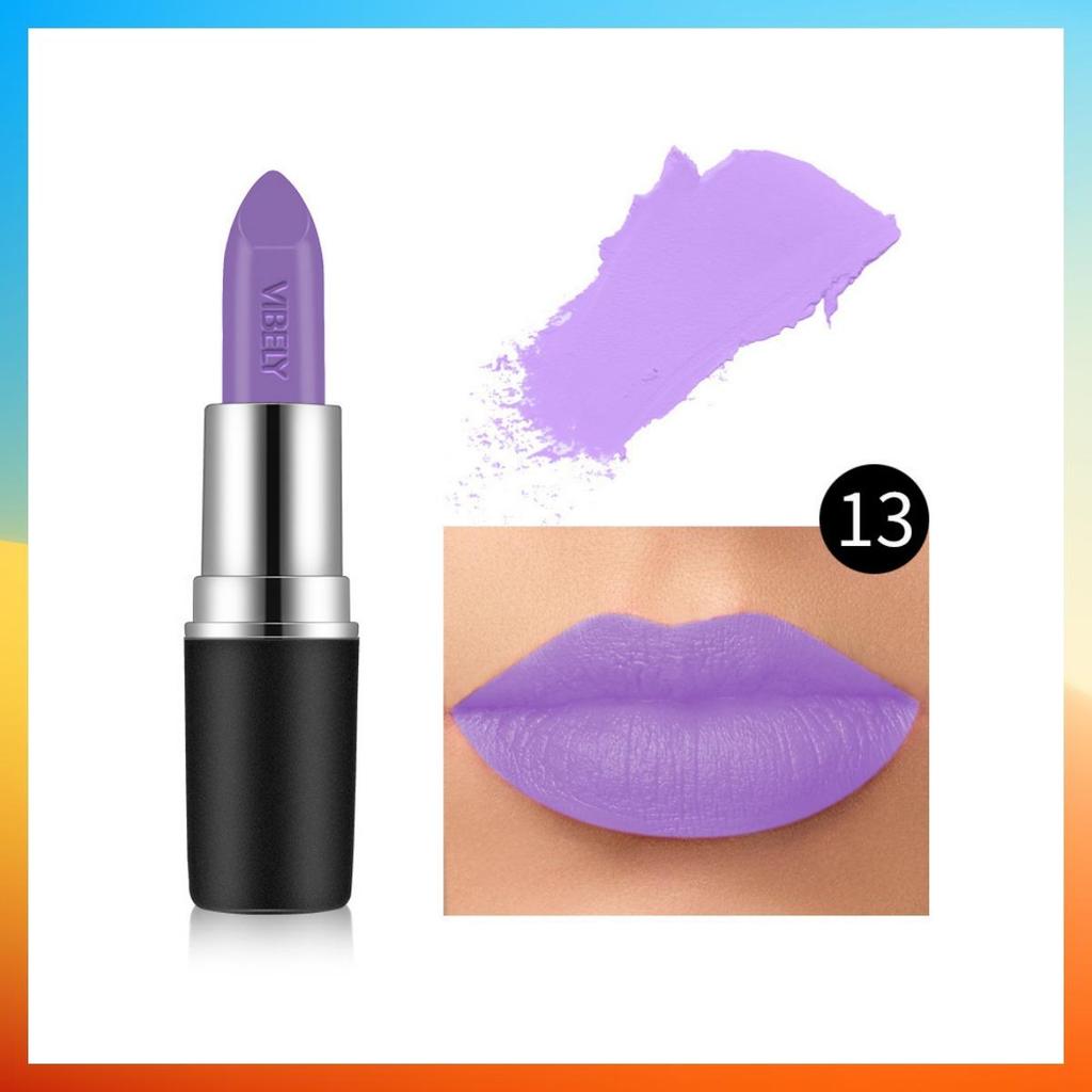 18 Farben wasserdichter matter Lippenstift, professionelles Make-up