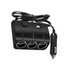Car Cigarette Socket Splitters 2 USB Extension Cord Cable Adapter