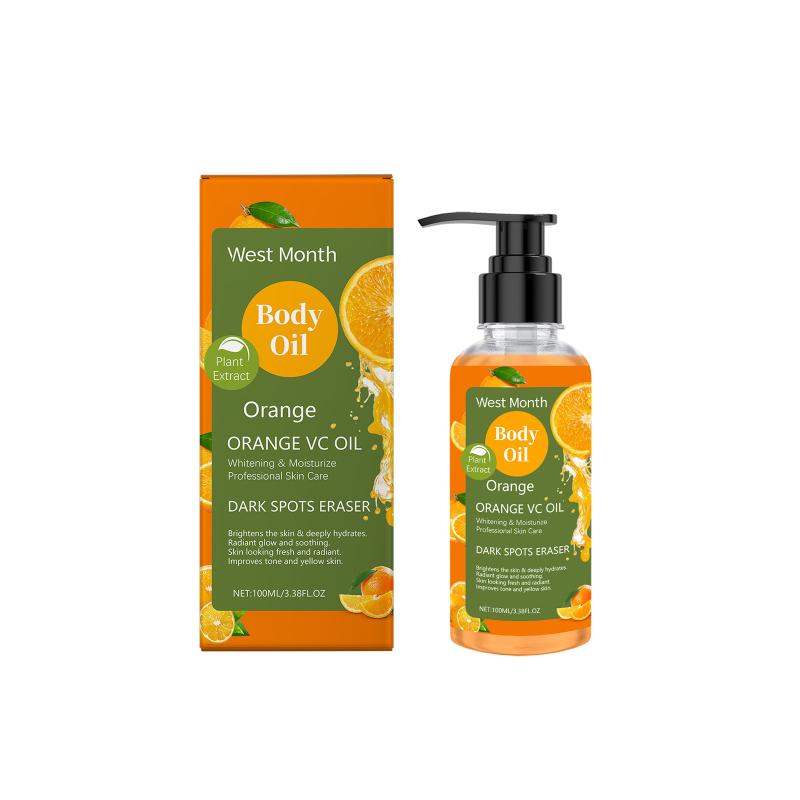 Vitamin C Brightening Body Oil Evens Out Skin Tone Improves Dullness Provides Long-Lasting Hydration And Moisturizes Body Oil