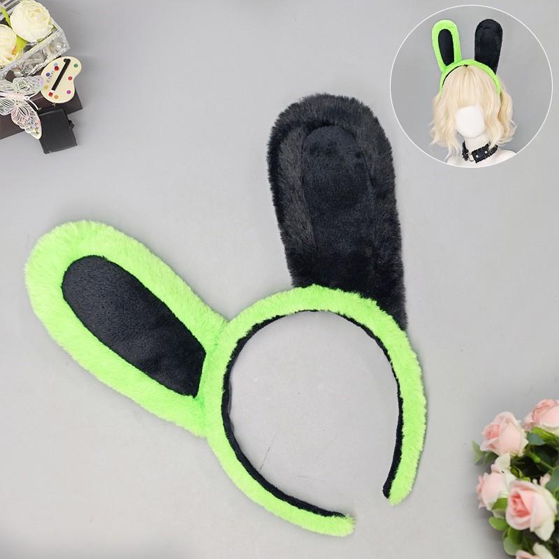 Plush Rabbit Ear Headband Cosplay Accessory Anime Conventions Sweet Kawaii Style Hair Clip