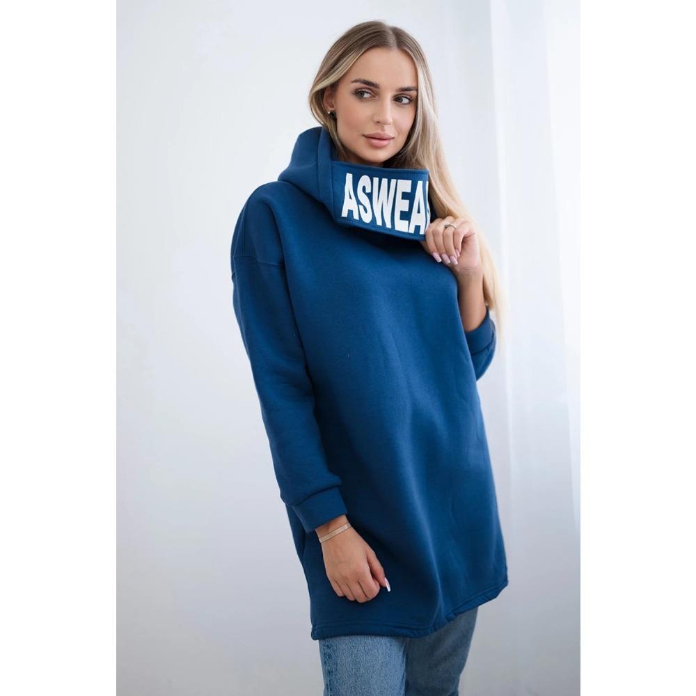 CHooded Sports Fleece Sweatshirt Casual Long-sleeved Offset Printed Coat Women's Plus-size Solid Color Coat