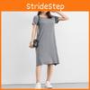 Plus Size Women's Summer Modal Short Sleeve Long T-shirt Casual Dress For Effortless Style