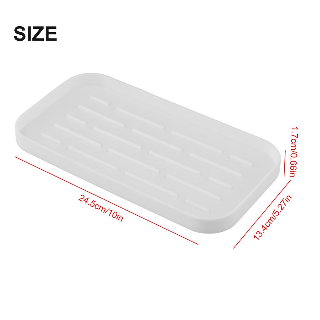 Raised Design Flexible Silicone Silicone Sponge Holder Drain Tray Accessible Coasters Features Note Accessible