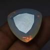 Shiny Yellow Blue Ethiopian Welo Opal Fire Trillion Cut 55-57 Ct Gemstone