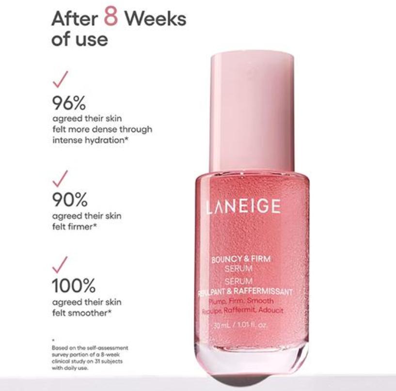 LANEIGE Sérum Rebondissant & Ferme | Soin Coréen Anti-Âge Booster d'Élasticité – 30ml
