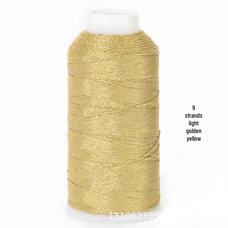 Multi-Strand Gold & Silver Weaving Thread for Colored Bracelets
