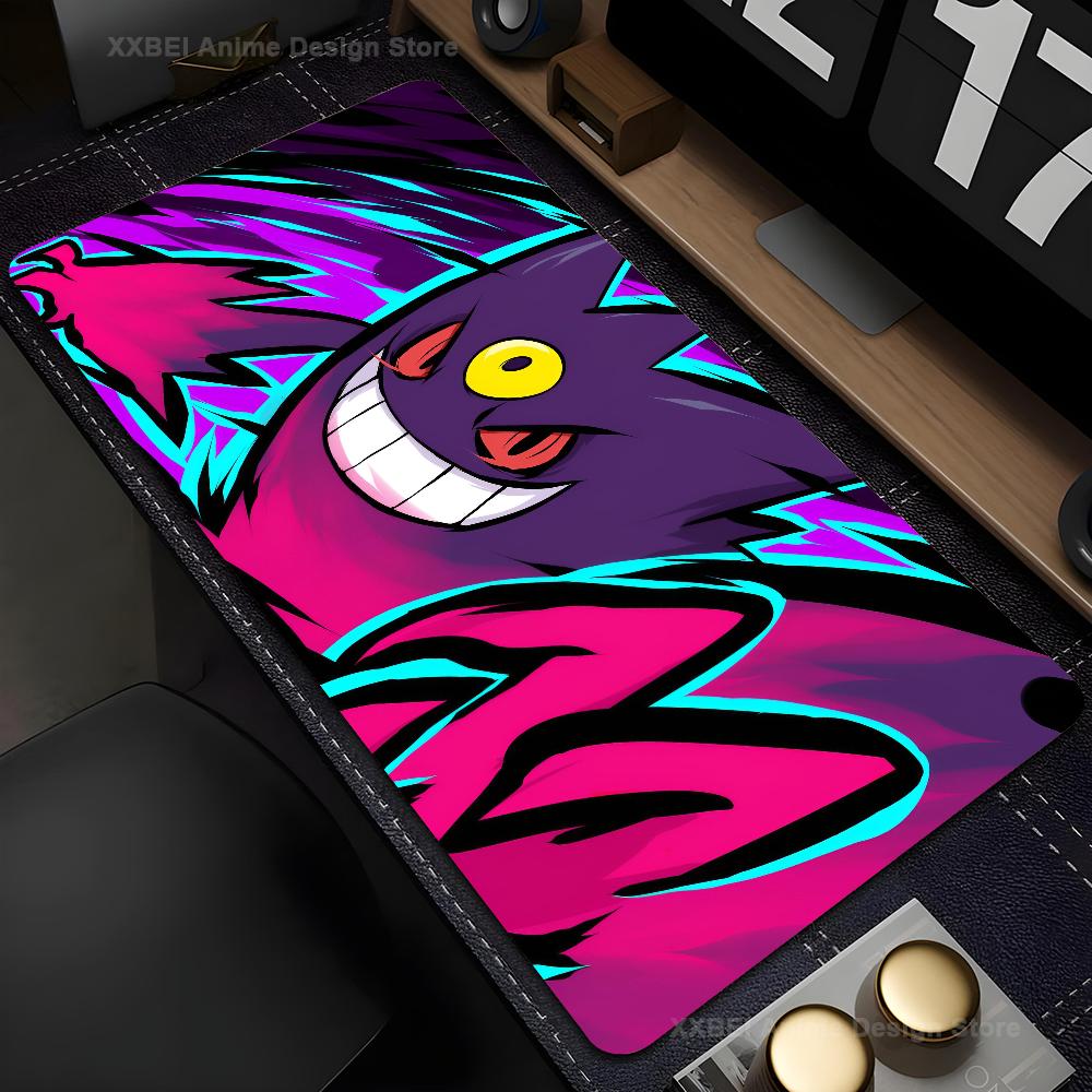PPokemonGengar Grande Mousepad Mouse Mat Desk Mat With Pad gambling Accessories Prime gambling XXL Keyboard Pad Padding Mat