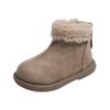 French Retro Korean Style Fleece Lined Warm Ankle Boots For Kids Boys Girls