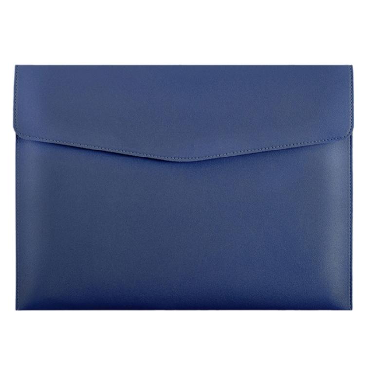 Business Folder Water Resistant Leather Document Organiser Carrying Case Magnetic Button Closure 330x240cm for Office темно-синий 669₽