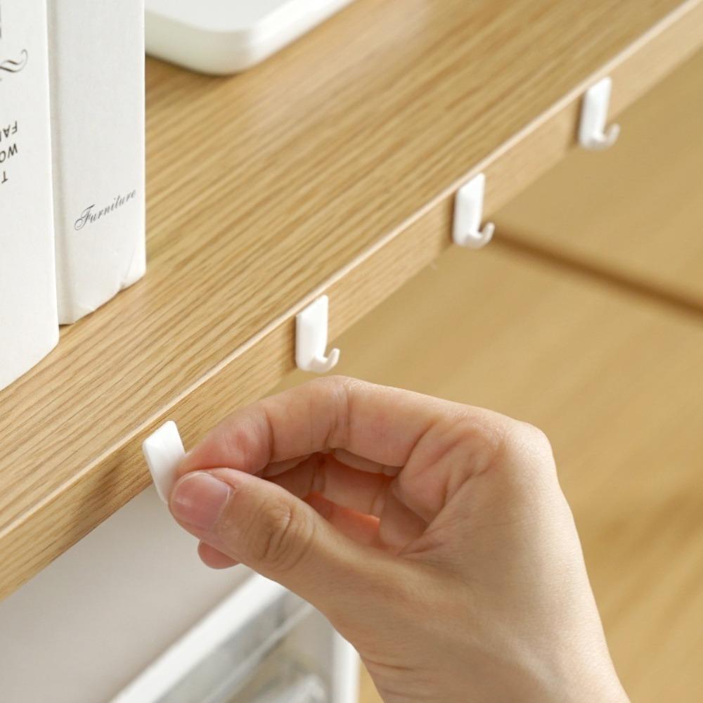 9pcs No Drilling Universal Hook Mini Wall Hanger New Self-adhesive Hook  Home