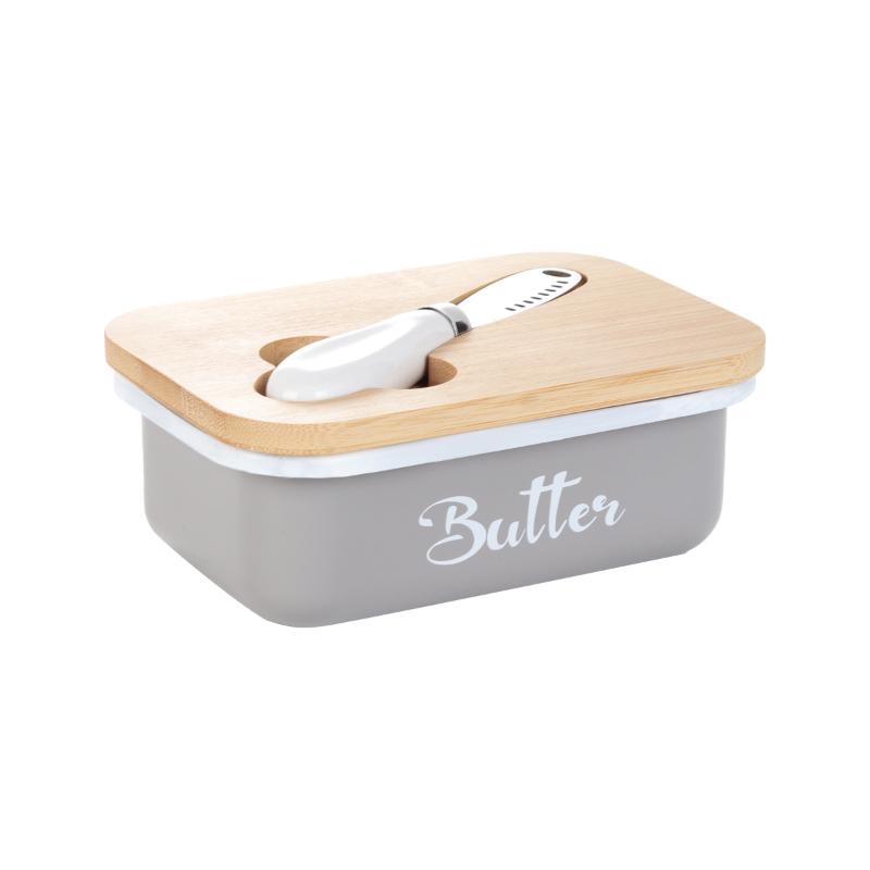 Sealed Western - Inspired Butter & Cheese Canister: Storage Box with Lid for Optimal Freshness