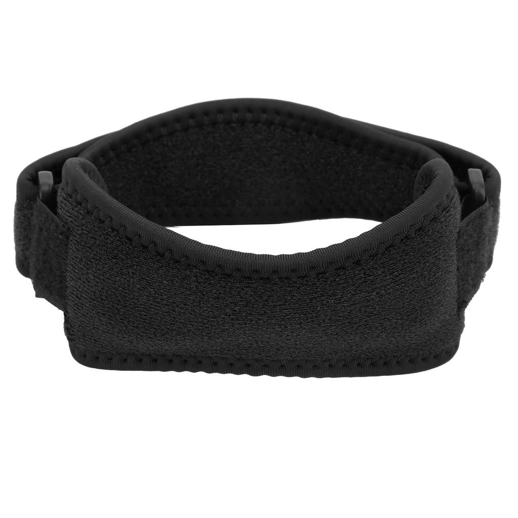 Ochraniacz kolana Regulowany pasek na kolano ze ścięgnem rzepki do biegania na świeżym powietrzu Czarny