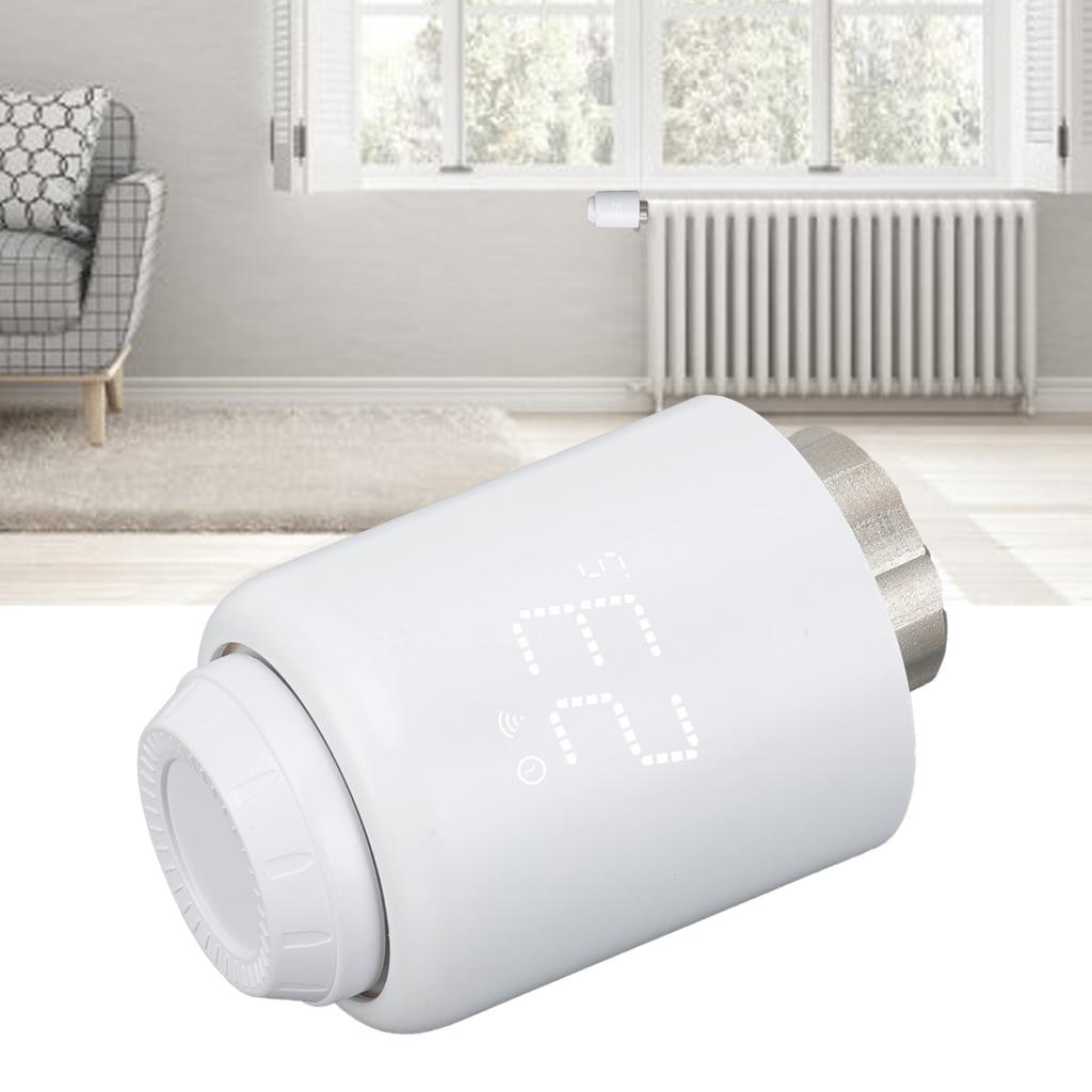 Smart   Valve Thermostat Controller, Wireless Control Timing Function for Home, The temperature adjustment is very sy with rotating knob, while