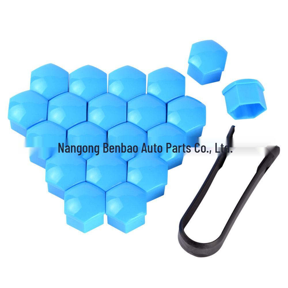 Universal Car Wheel Nut Protection Covers - 17mm, 19mm, 21mm