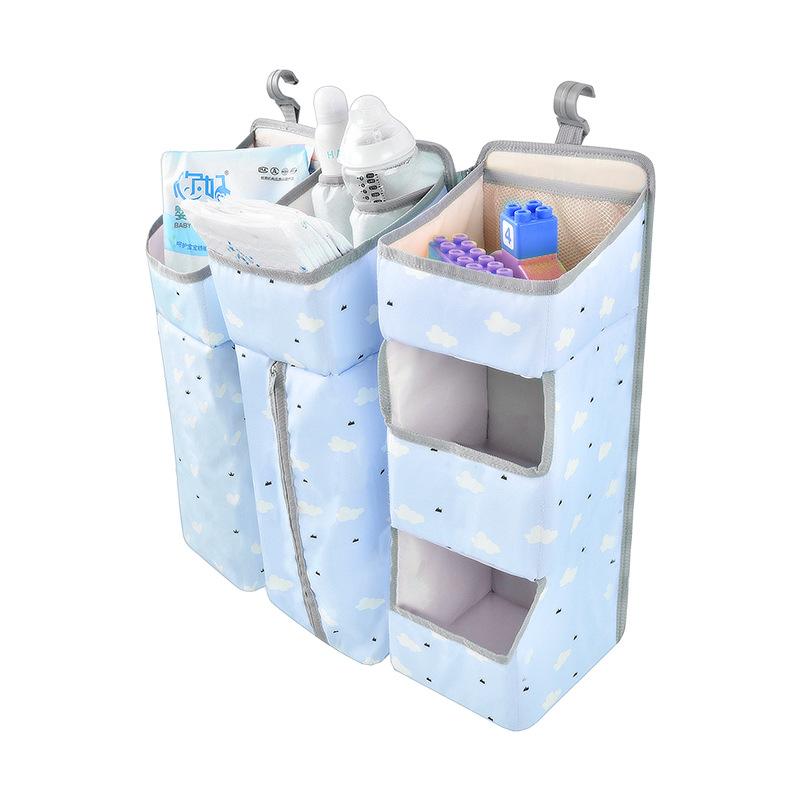 Baby Bed Organizer Hanging Bags Newborn Crib Diaper Storage Bag For Babies Infant Diaper Clothing Caddy Bag Bedding Nursing Bag