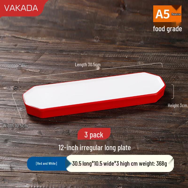 VAKADA Melamine Round Dinner Plate