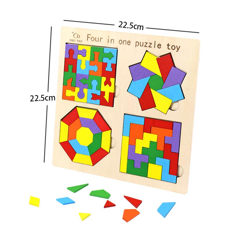 Tetris 4-in-1 Building Blocks for Kids' Early Learning & Development, Unisex Toy Set, Jigsaw Puzzle Game.