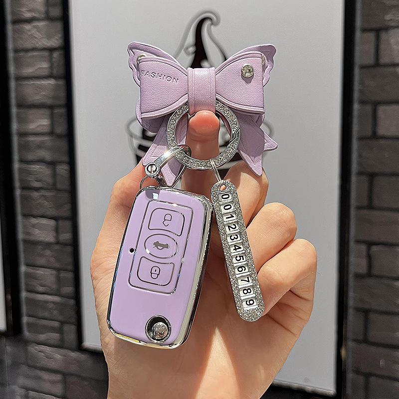 Tpu Car Remote Key Case Cover Protect Shell Fob For Great Wall Voleex C30 C20 C20R Ling Ao 3 Buttons Folding Accessories