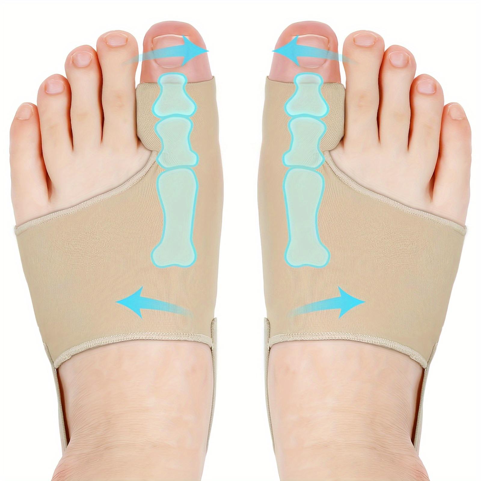 

2 шт. Унисекс Разделители для пальцев ног и большого пальца с гелевыми подушечками - Высокоэластичные дышащие разделители для пальцев ног для мужчин и женщин, Удобные для пеших походов, кемпинга, путешествий L хаки