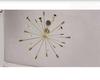 24 Light Elegant Ceiling Down Rod Pendant Mid Century Modern Raw Brass Sputnik chandelier light Fixture