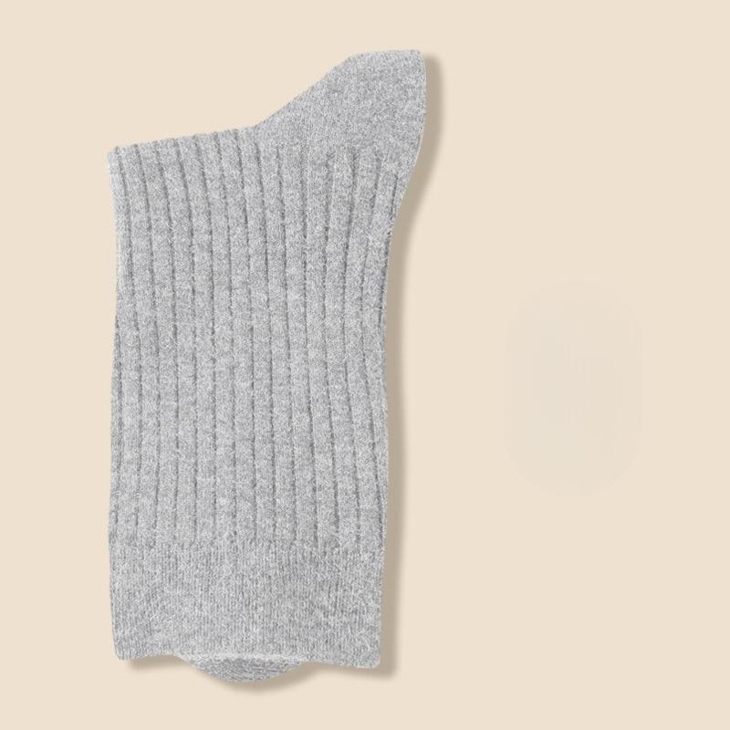 

Женские осенне-зимние бархатные утолщенные теплые бесшовные шерстяные гольфы 1 pair светло-серый