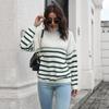 Women S Striped Turtleneck Sweater Loose Fit Autumn Winter Knitwear