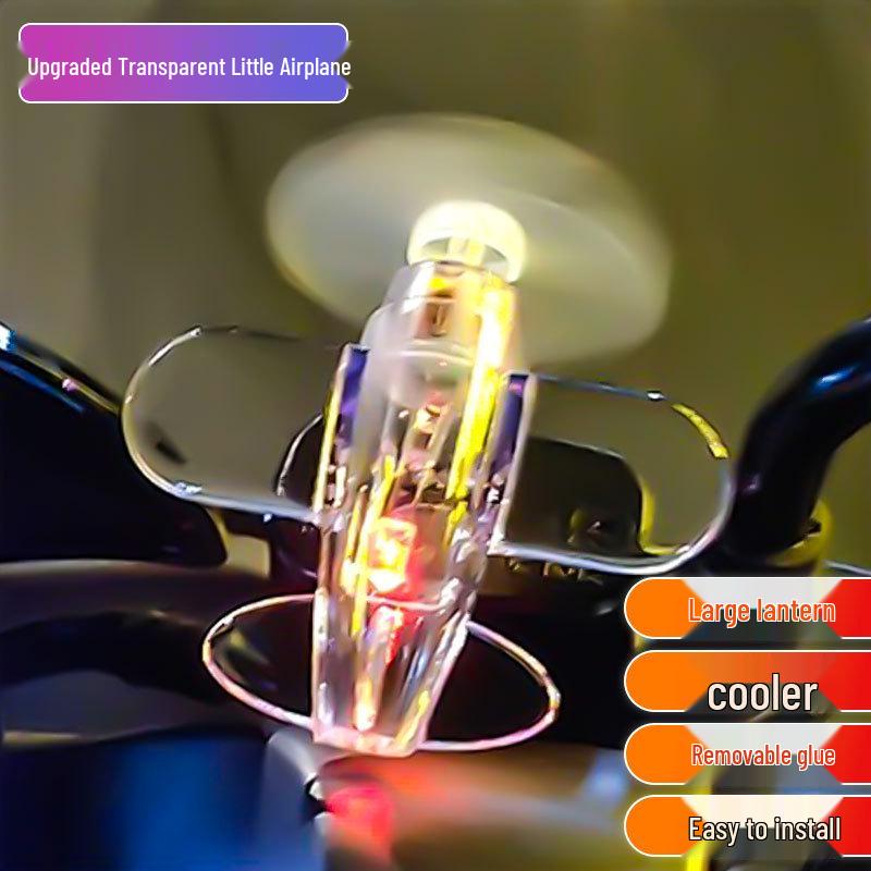 

Светящийся самолетный орнамент, работающий от ветра, для мотоциклов, электромобилей и настольных компьютеров