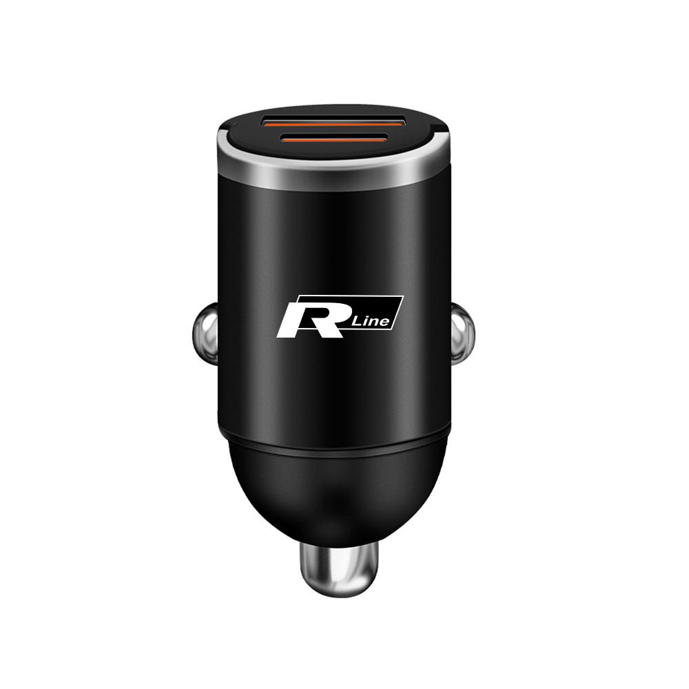 1pc Car Charger Fast Charging Type C Adapter USB Car Phone Charger Hub Cap For VW Jetta Golf Beetle CC EOS GTI R32 Accessories EI1