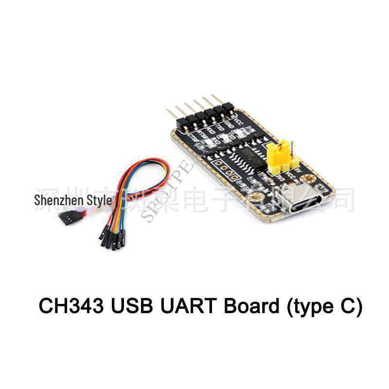 CH343 USB to UART Serial Module with Micro, Mini, Type-A, Type-C Interfaces