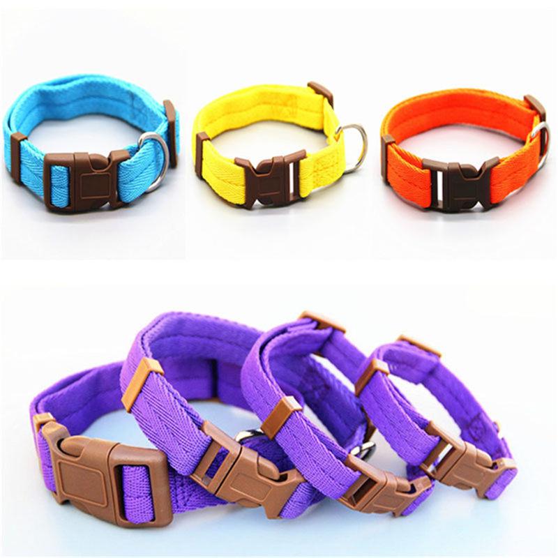 Multi-color Nylon Dog Collar: Anti-choke Options for Large and Small Dogs
