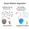 Interactive Cat Ball Toy, Automatic Self-Rolling, Motion-Activated, 3 Replaceable Teaser Wand Tails, Food-Grade TPU-Reinforced, Built-In Bluetooth