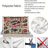 Retro Garage Car Show Tapestry American Auto Repair Wall Art for Home
