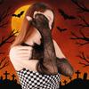 Gothic Spider Web Gloves Thin Mesh Mitten Fancy Halloween Gloves  Cosplay