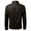 European and American men's clothing men's leather jacket male teen stand-up collar punk men's motorcycle leather jacket