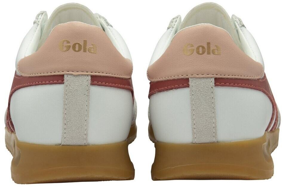 Gola Classics Men's Torpedo Leather Trainers White/deep Red/sapphire