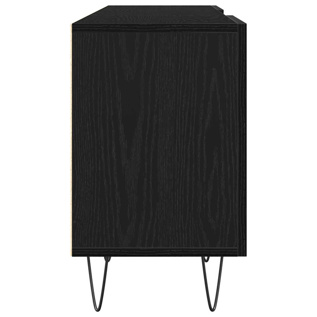 TV Cabinet Set 150 x 30 x 50 cm Black Oak Effect