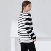 New Punk Gothic Unisex Sweater Fall Winter Women Striped Cool Jumper Loose Rock Thin Dark Streetwear Top  C-132