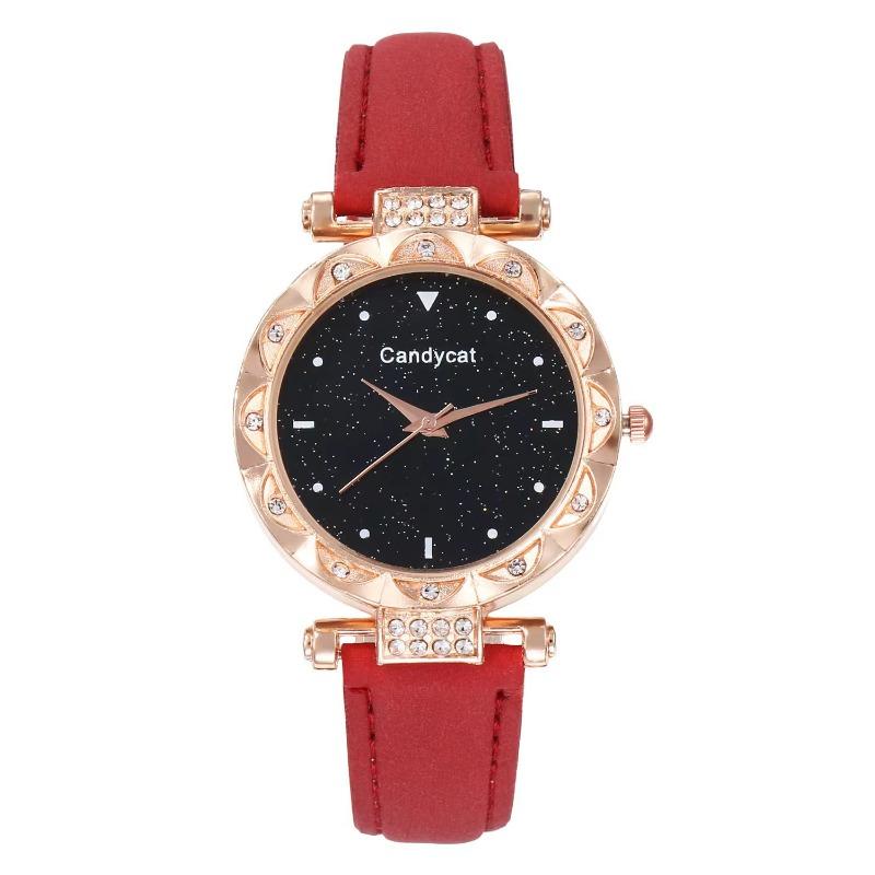 Starry Sky Watch Women's Fashion Trend Simple Casual Women's Watch Student Two-piece Gift Watch