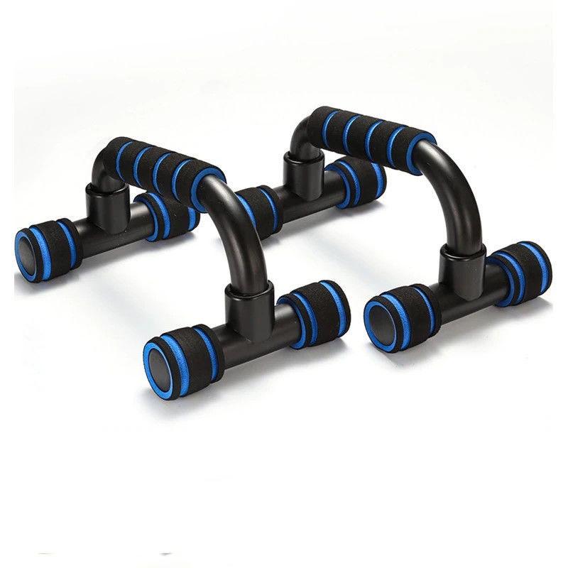H-Shaped and I-Shaped Push-Up Stand for Indoor Fitness and Chest Muscle Training.