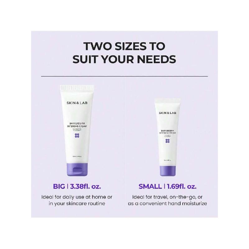 Skin&Lab Barrierderm Intensive Cream 30ml, Moisturizing,Gentle, Light Texture, Face And Body